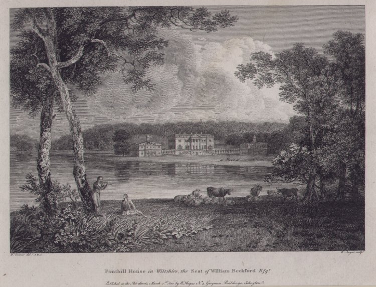 Print - Fonthill House in Wiltshire, the Seat of William Beckford Esqr - Angus