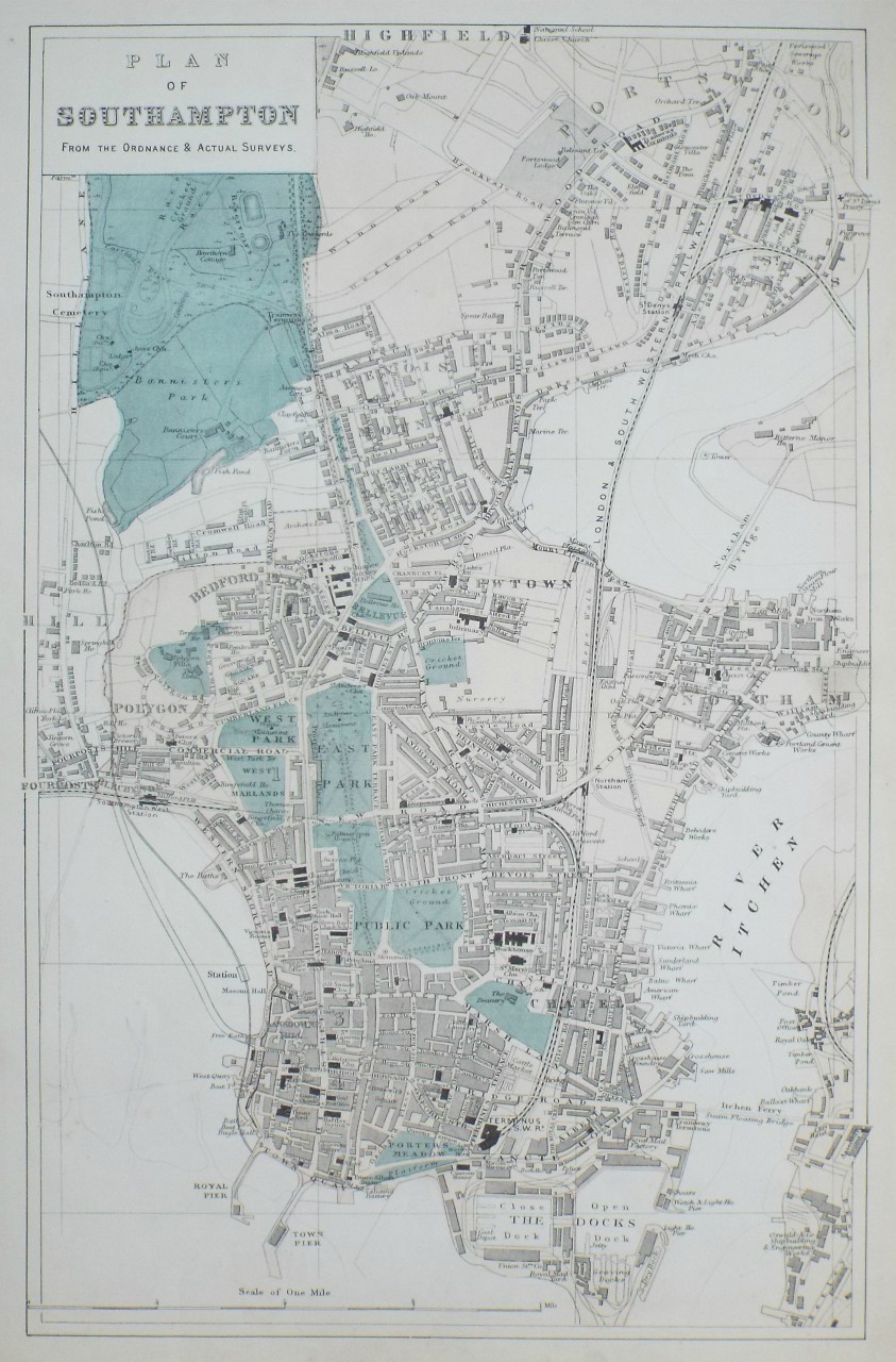 Map of Southampton - Southampton