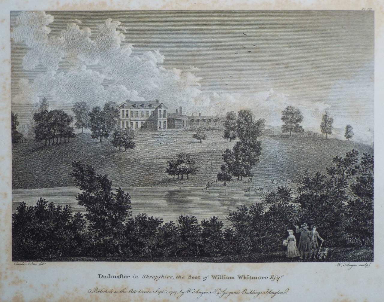 Print - Dudmaster in Shropshire, the Seat of William Whitmore Esqr. - Angus