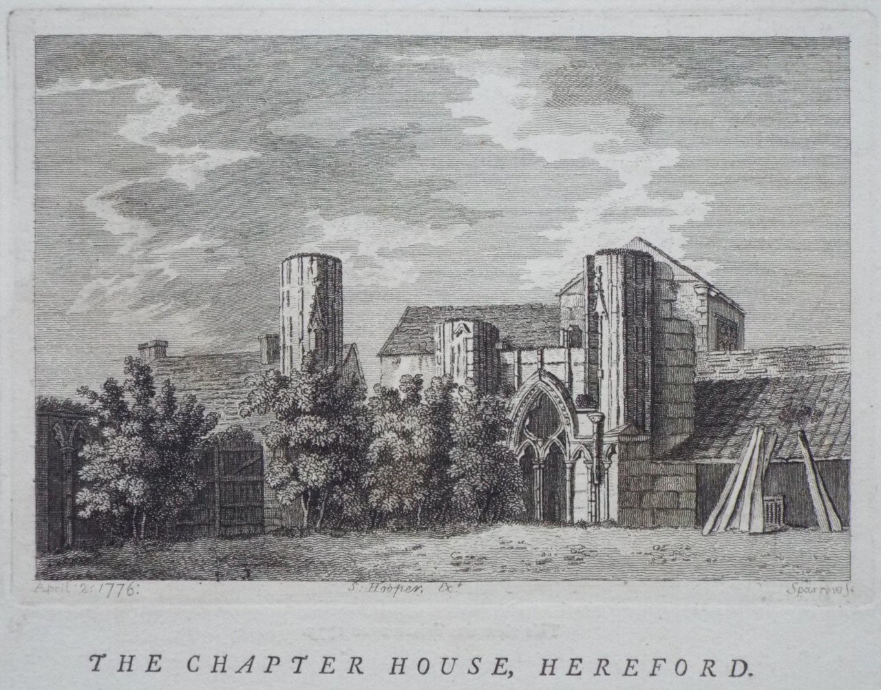 Print - The Chapter House, Hereford. - 