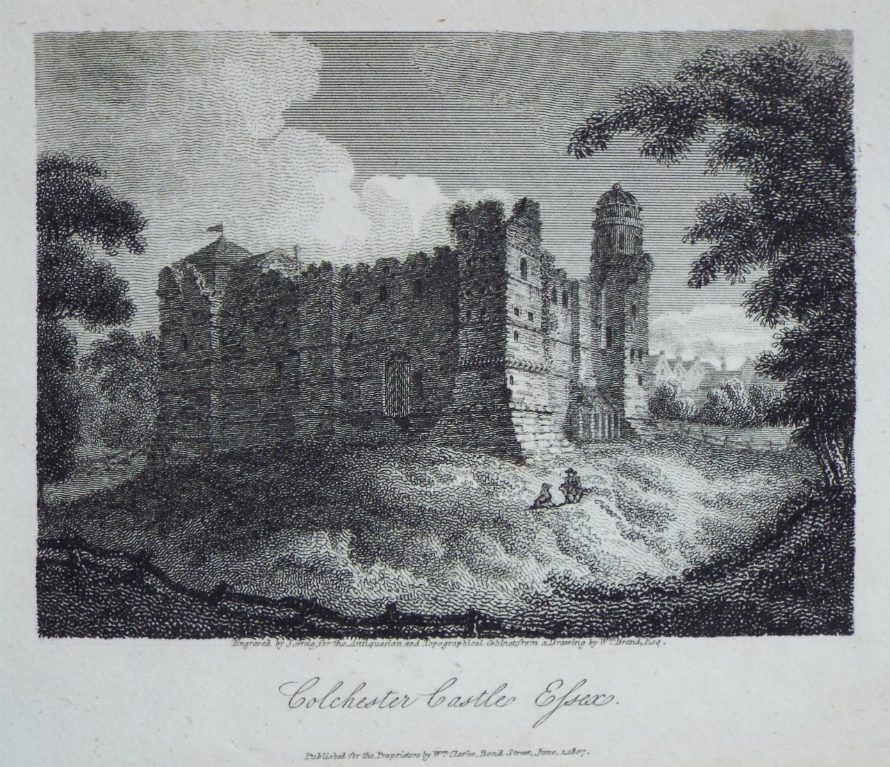 Print - Colchester Castle, Essex. - Greig