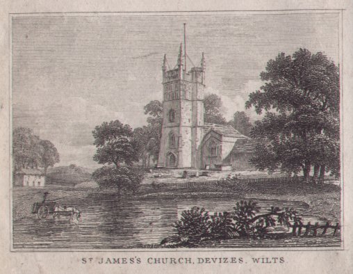 Print - St.James's Church, Devizes, Wilts.