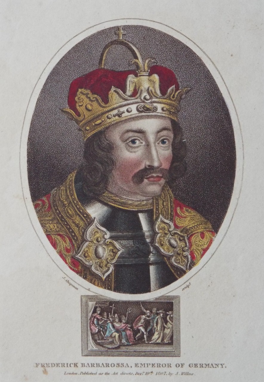 Stipple - Frederick Barbarossa, Emperor of Germany. - Chapman