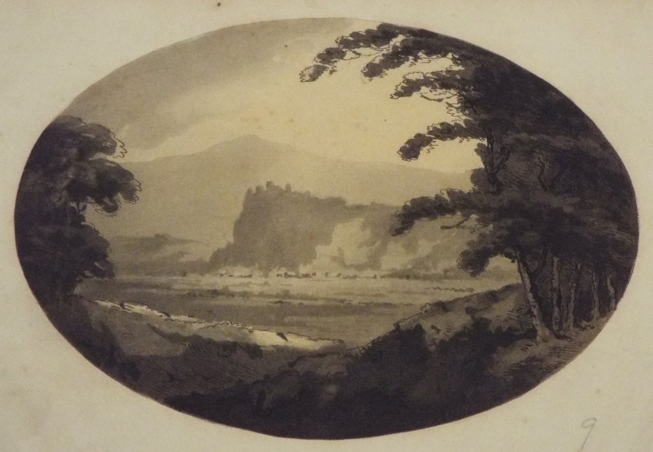 Aquatint - Approach to the Castle of Stirling - Gilpin