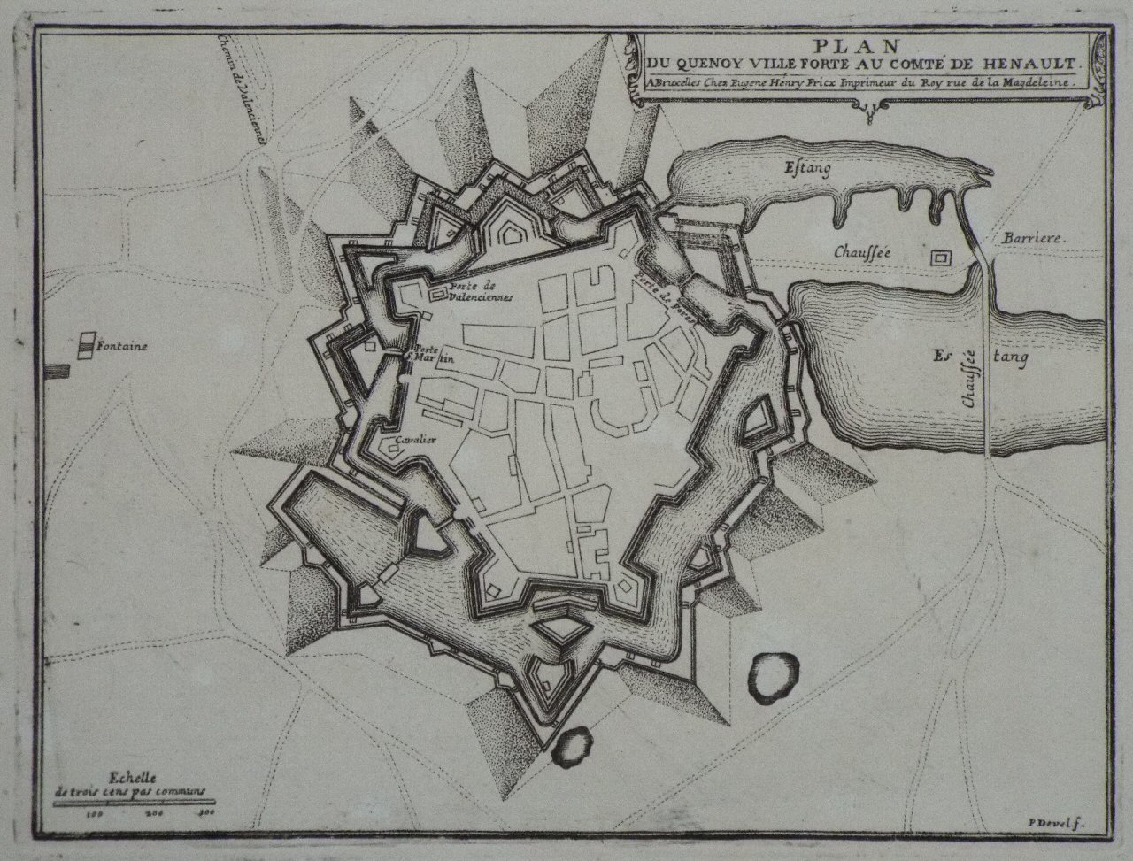 Map of Le Quesnoy - Le Quesnoy