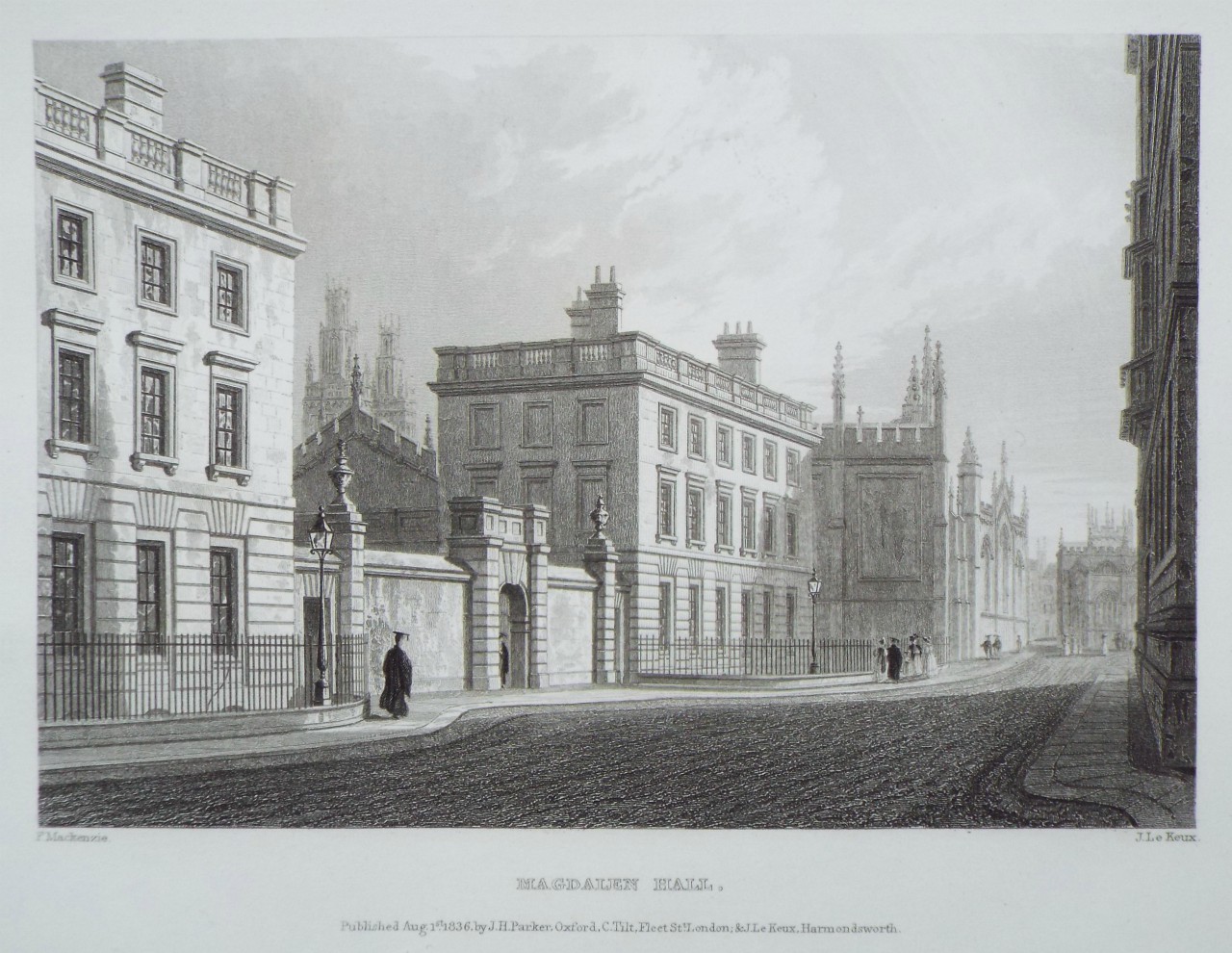 Print - Magdalen Hall. - Le