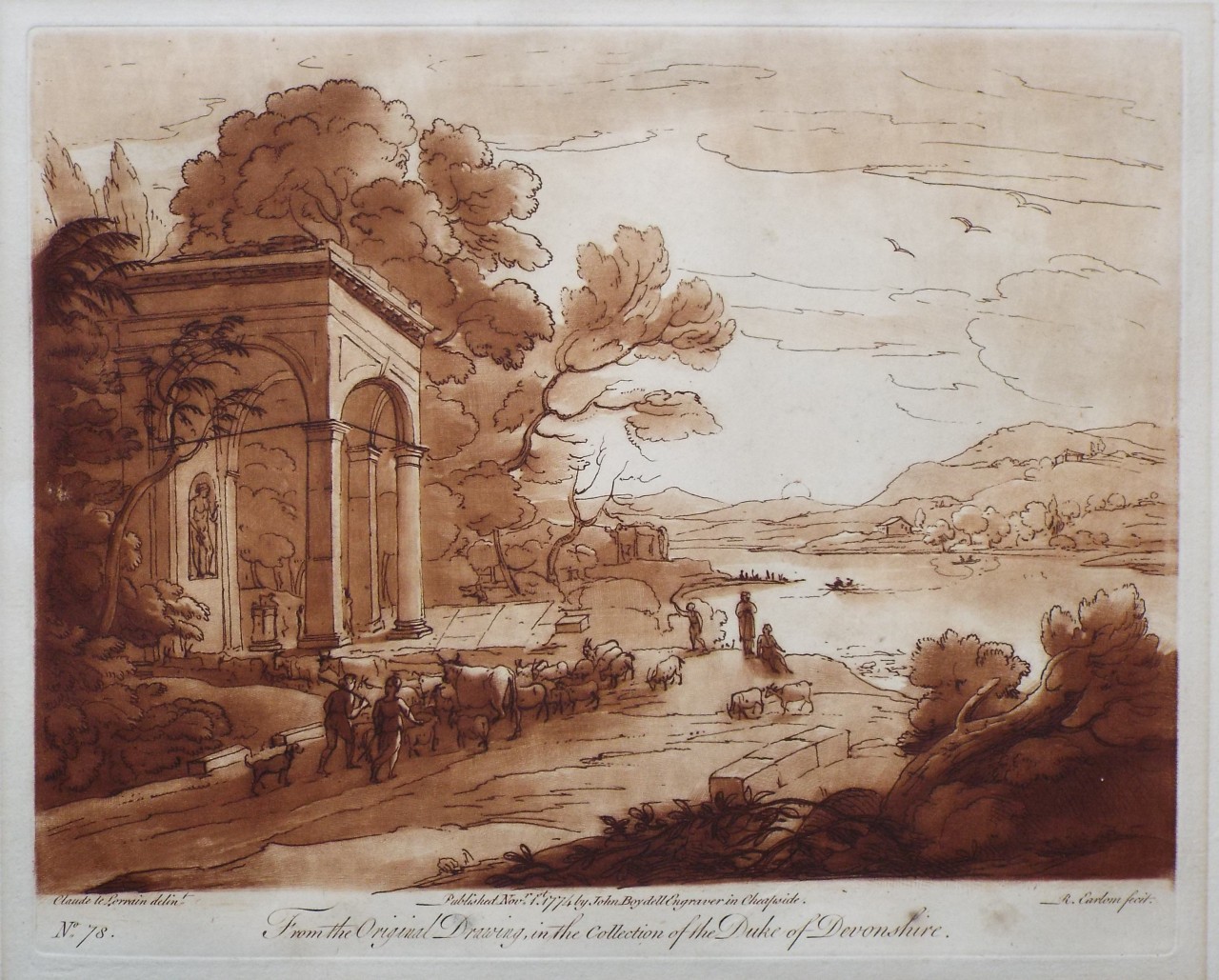 Mezzotint - From the Original Drawing In The Collection Of The Duke Of Devonshire - Earlom