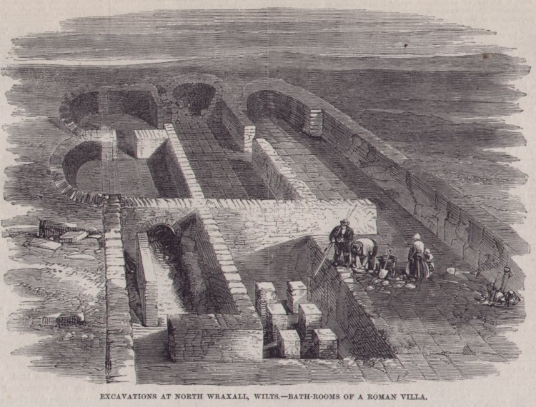 Wood - Excavations at North Wraxhall, Wilts - Baths of Roman Villa