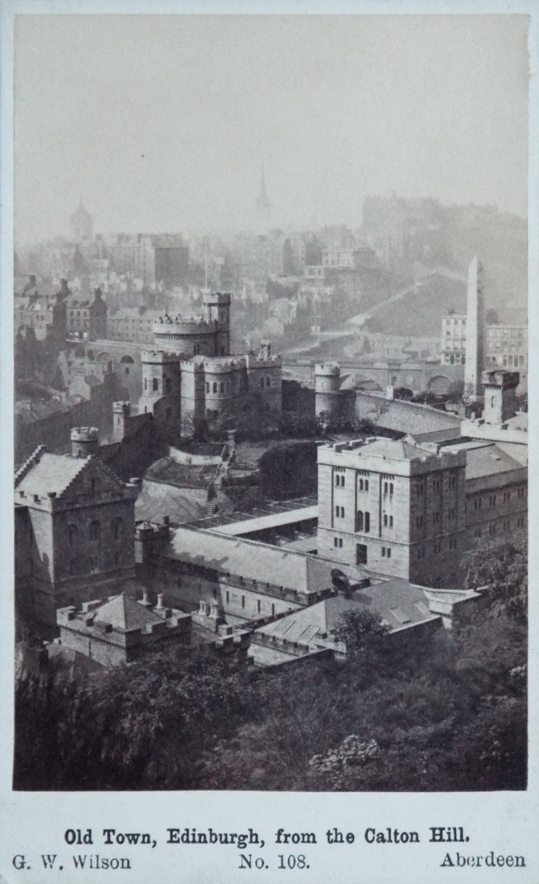 Photograph - Old Town, Edinburgh, from the Calton Hill.