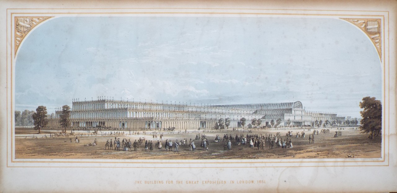 Lithograph - The Building for the Great Exposition in London, 1851. - Sumner