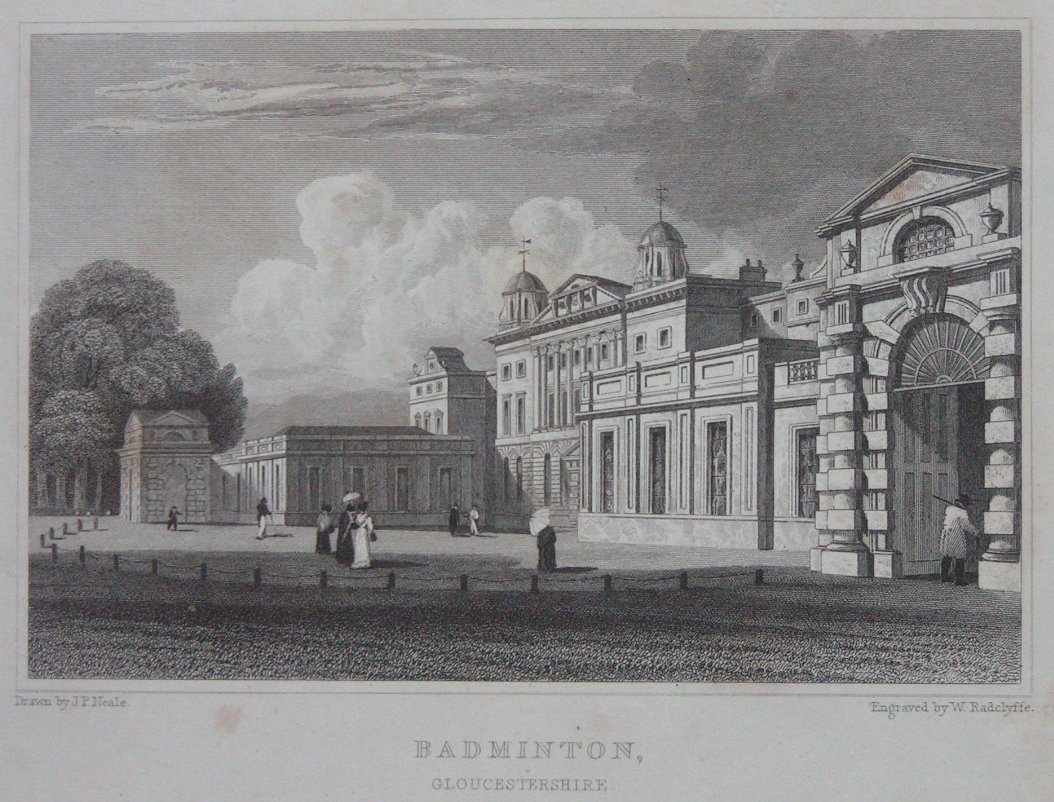 Print - Badminton, Gloucestershire. - Radclyffe