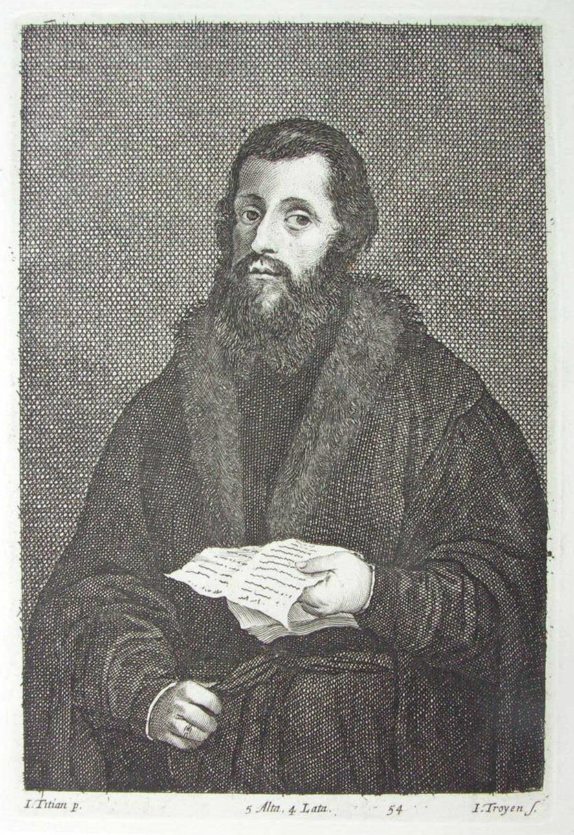Print - (Portrait of a bearded man) - Troyen