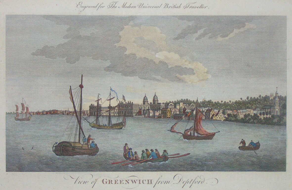 Print - View of Greenwich from Deptford