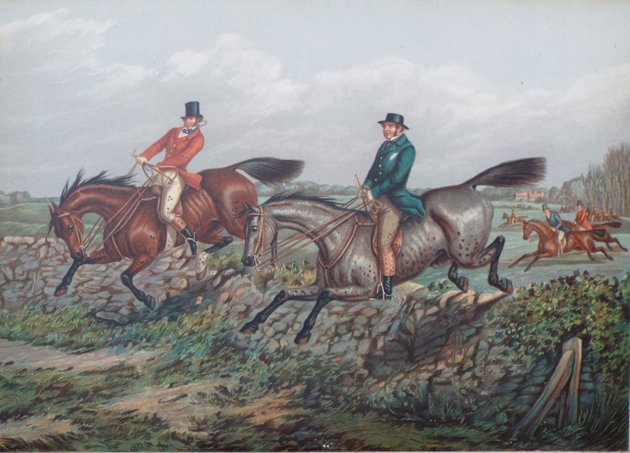 Aquatint - Fox hunting - Harris