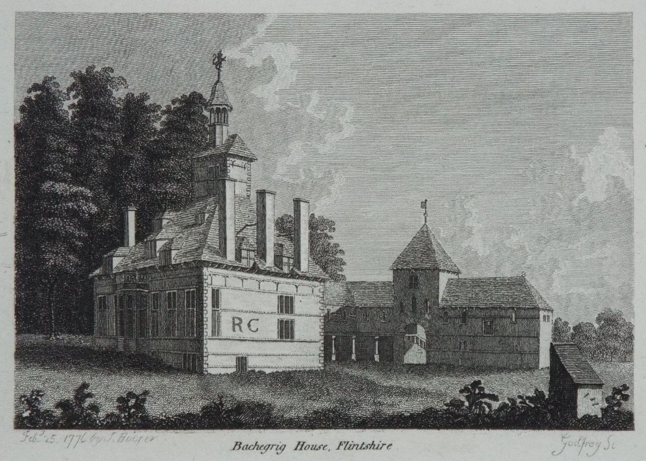 Print - Bachegrig House, Flintshire - 