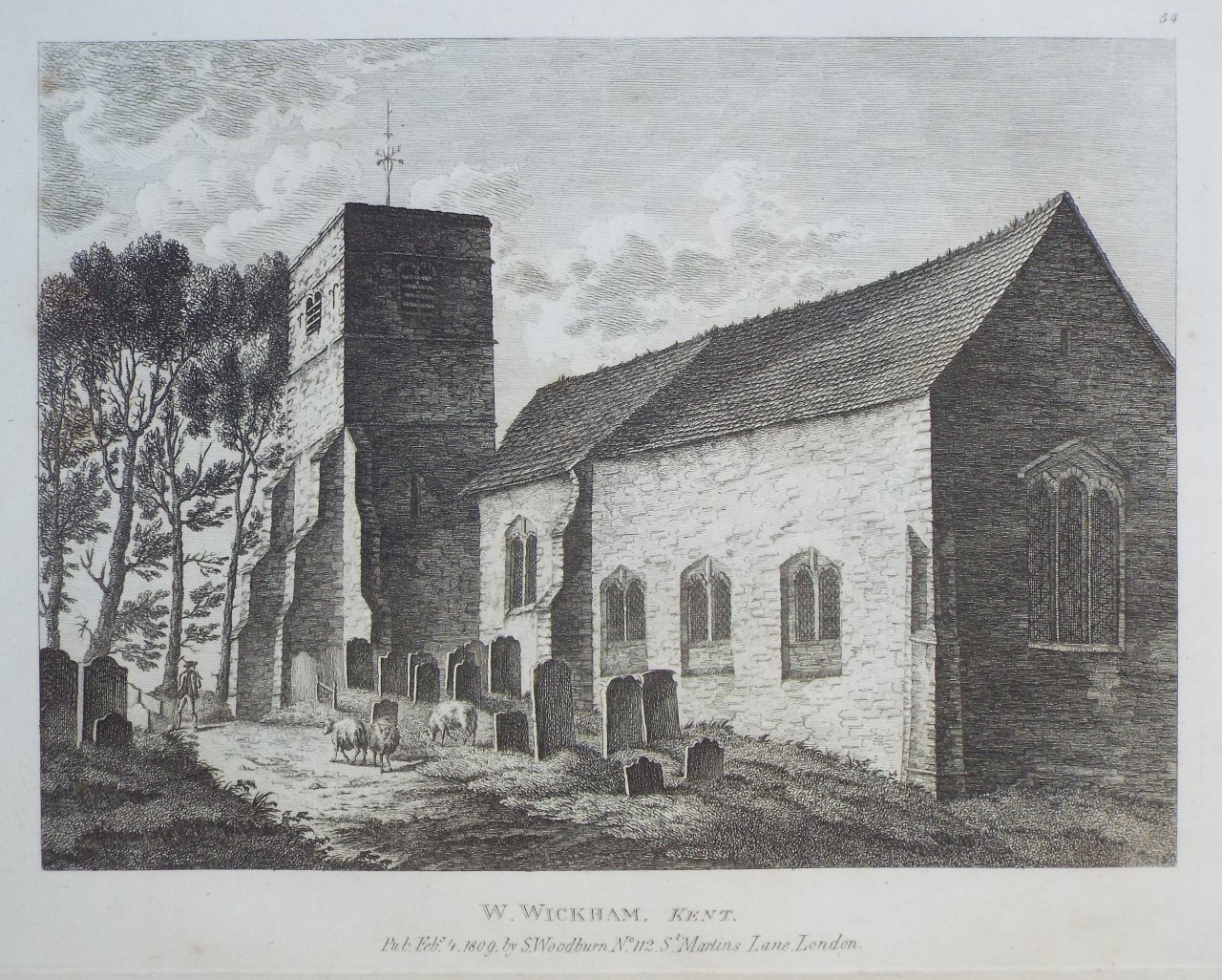 Print - W. Wickham, Kent.