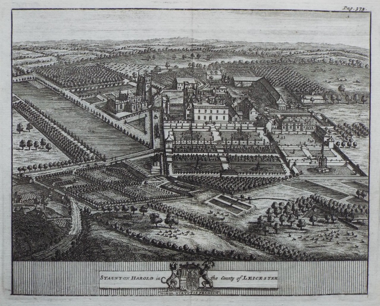 Print - Staunton Harold in the County of Leicester.