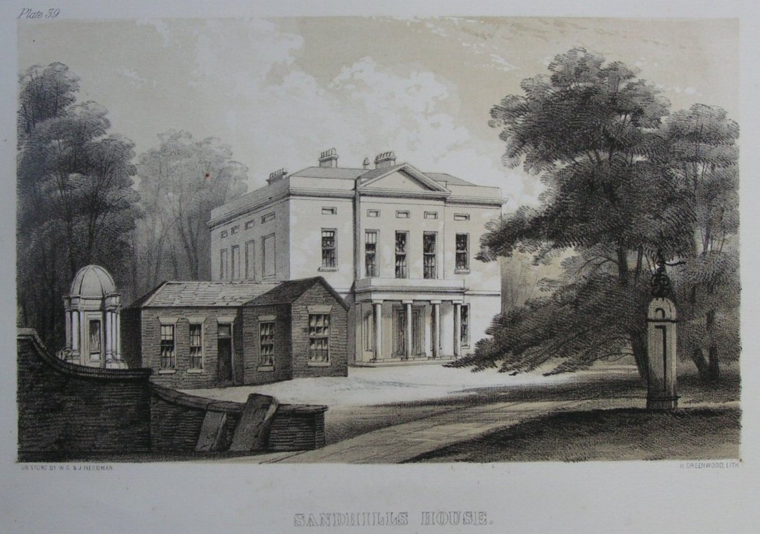 Lithograph - Sandhills House - Greenwood