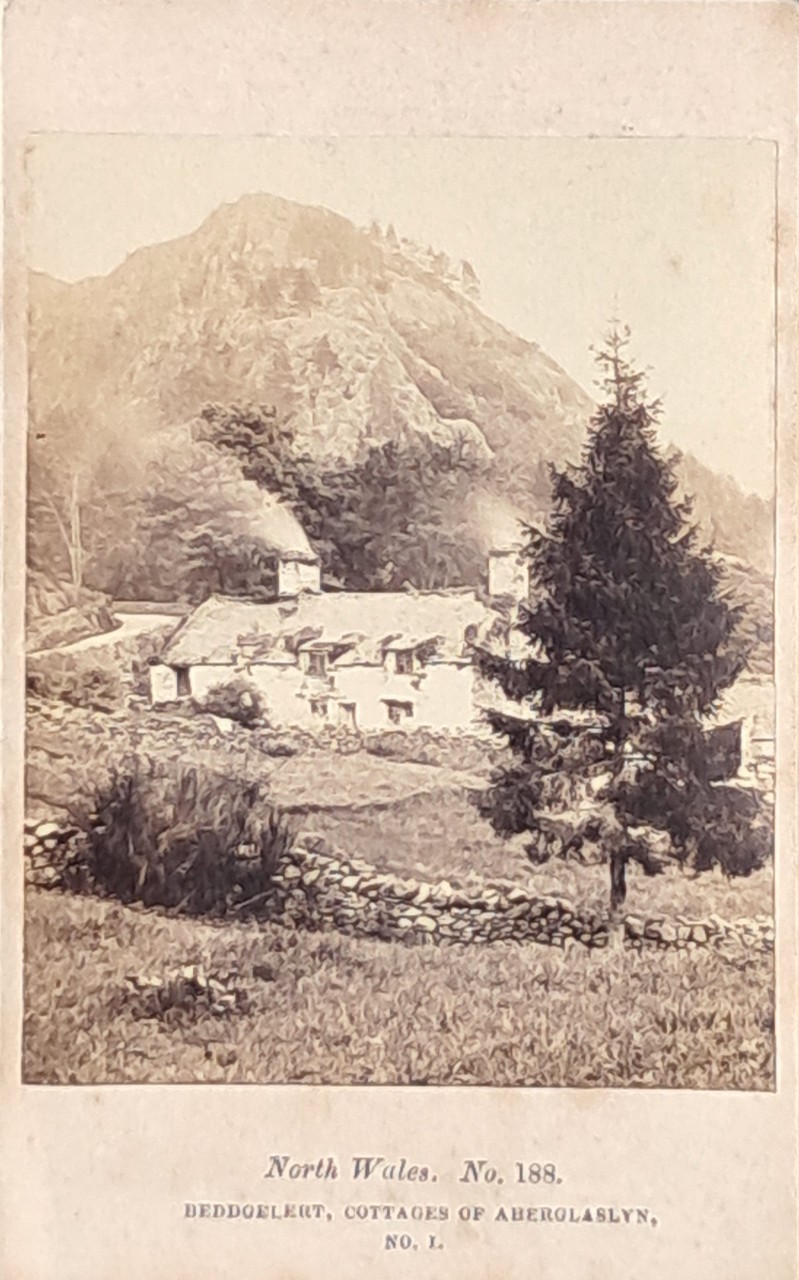 Photograph - Bedgelert, Cottages of Aberglaslyn, No. 1.