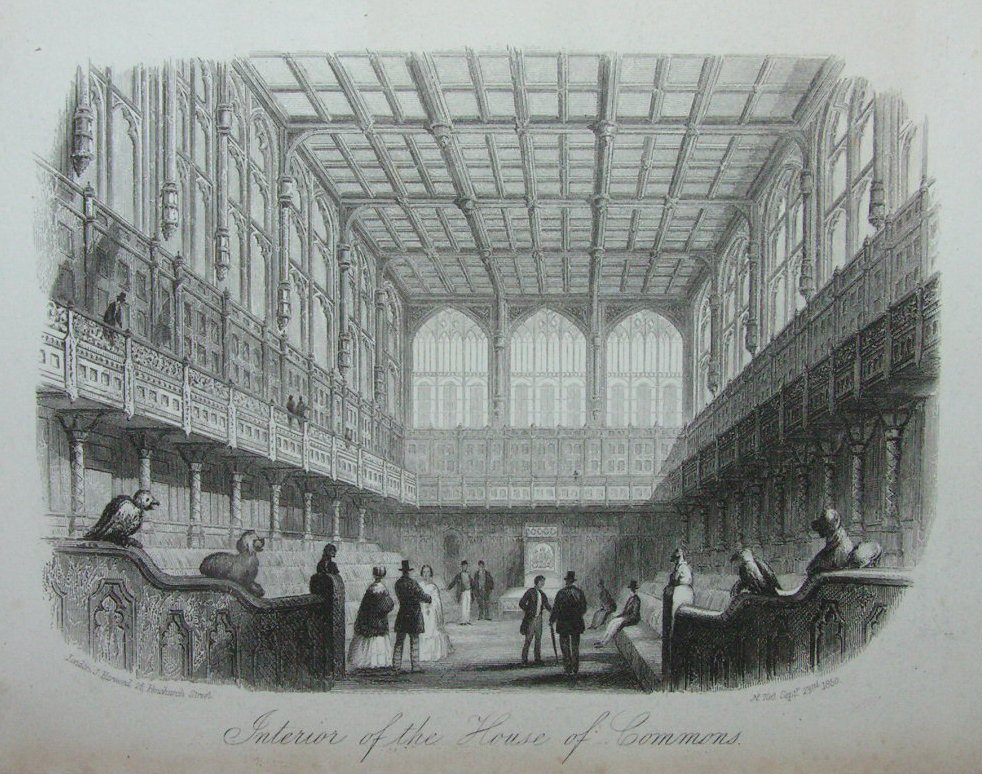 Steel Vignette - Interior of the House of Commons - 