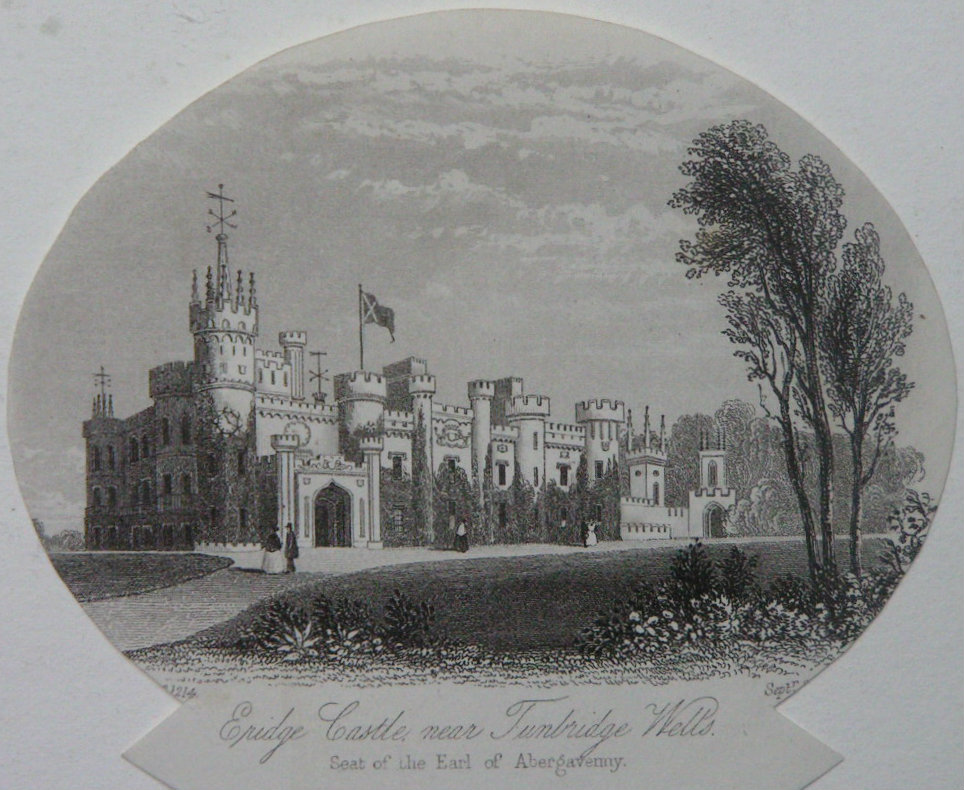 Steel Vignette - Eridge Castle, near Tunbridge Wells Seat of the Earl of Abergavenny - Rock