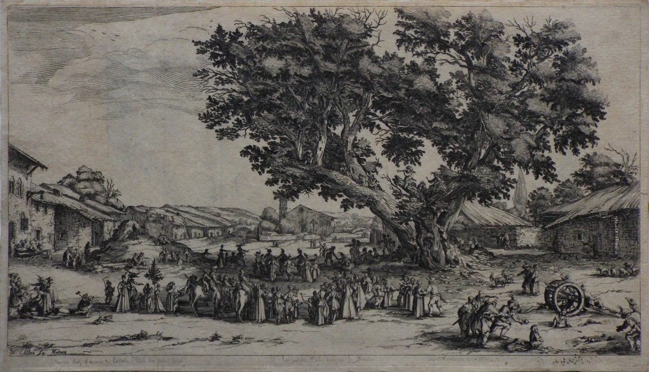 Etching - La Foire de Gondreville. (The Fair at Gondreville) - Callot