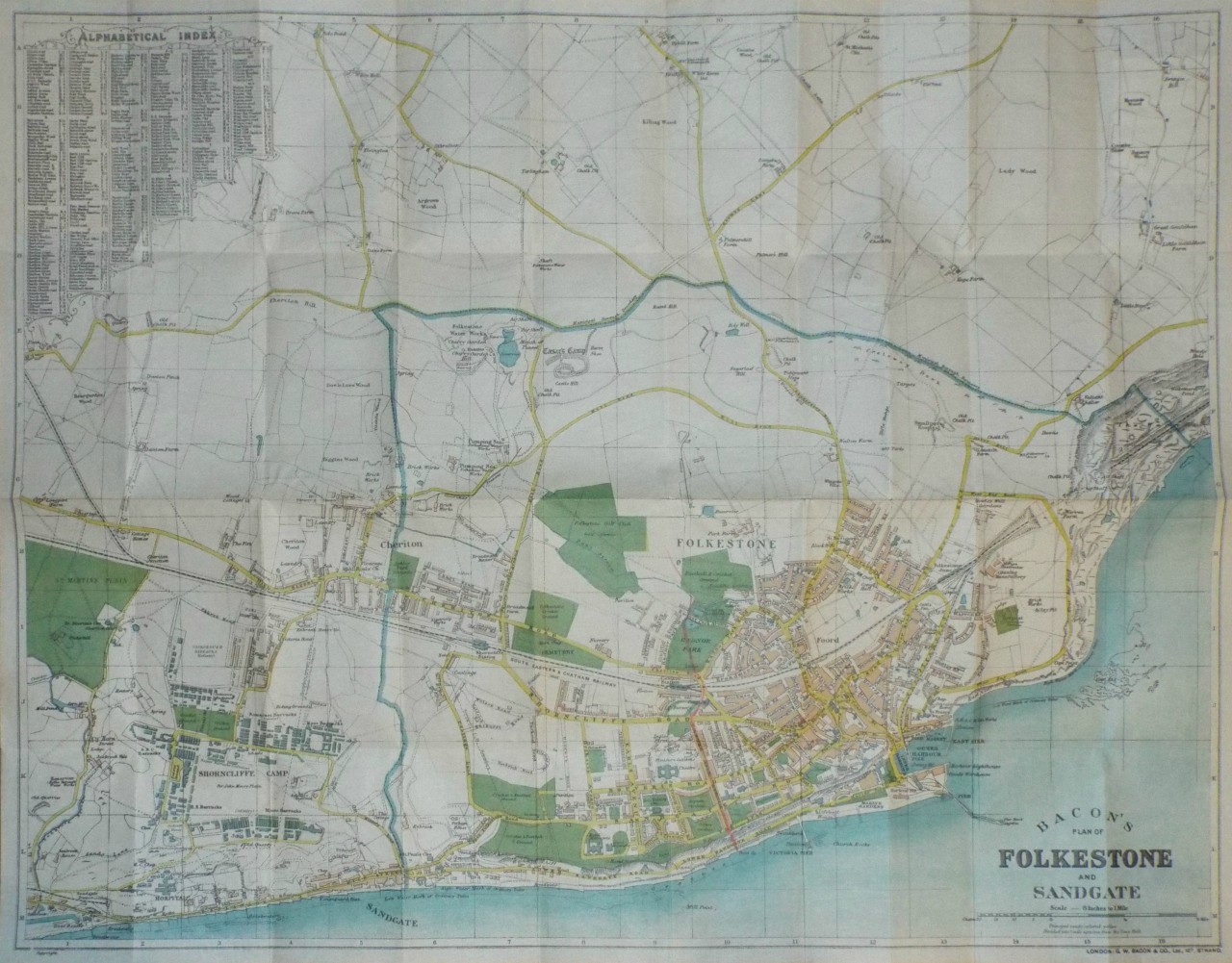 Map of Folkestone - Folkestone