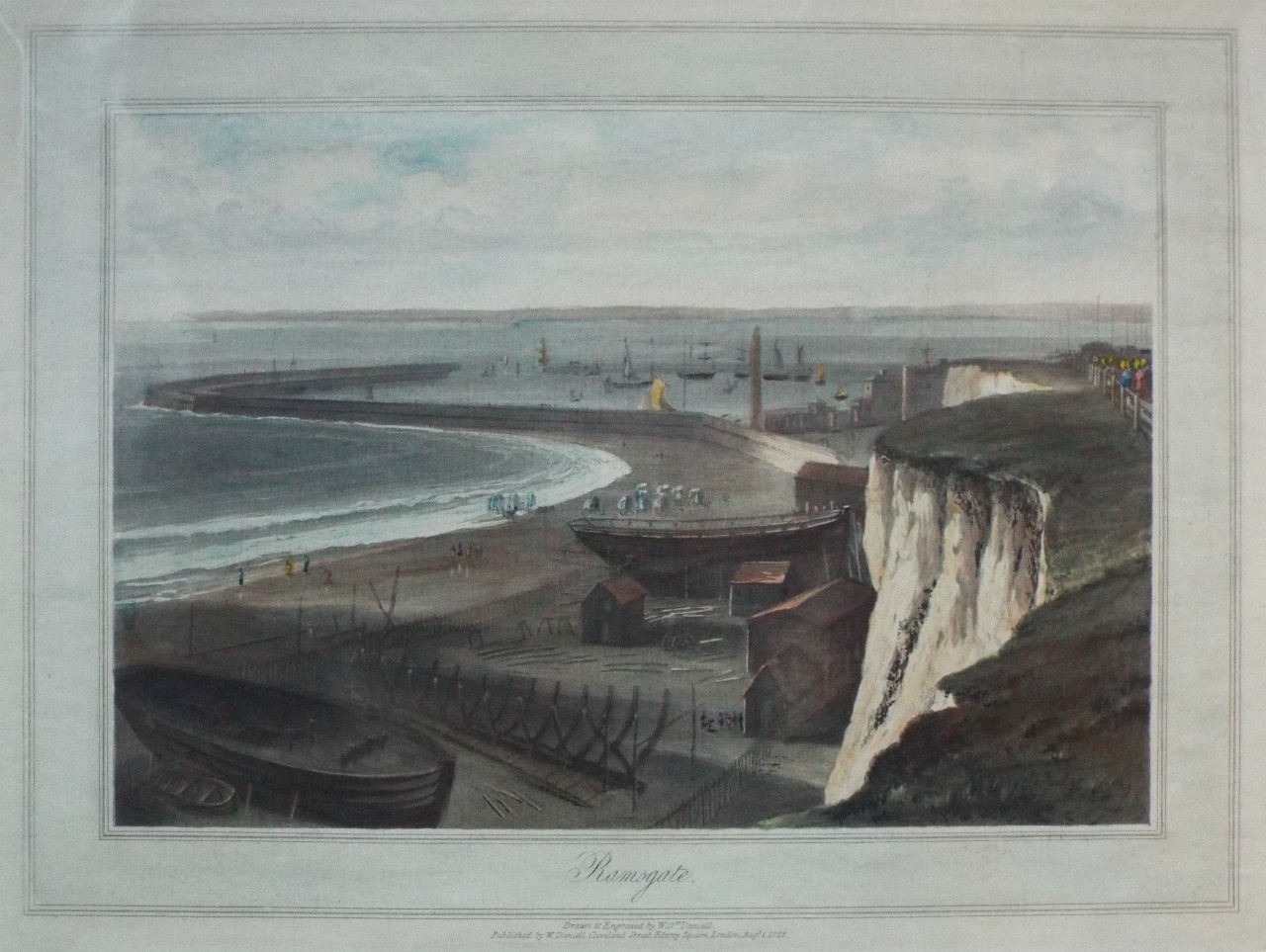 Aquatint - Ramsgate. - Daniell