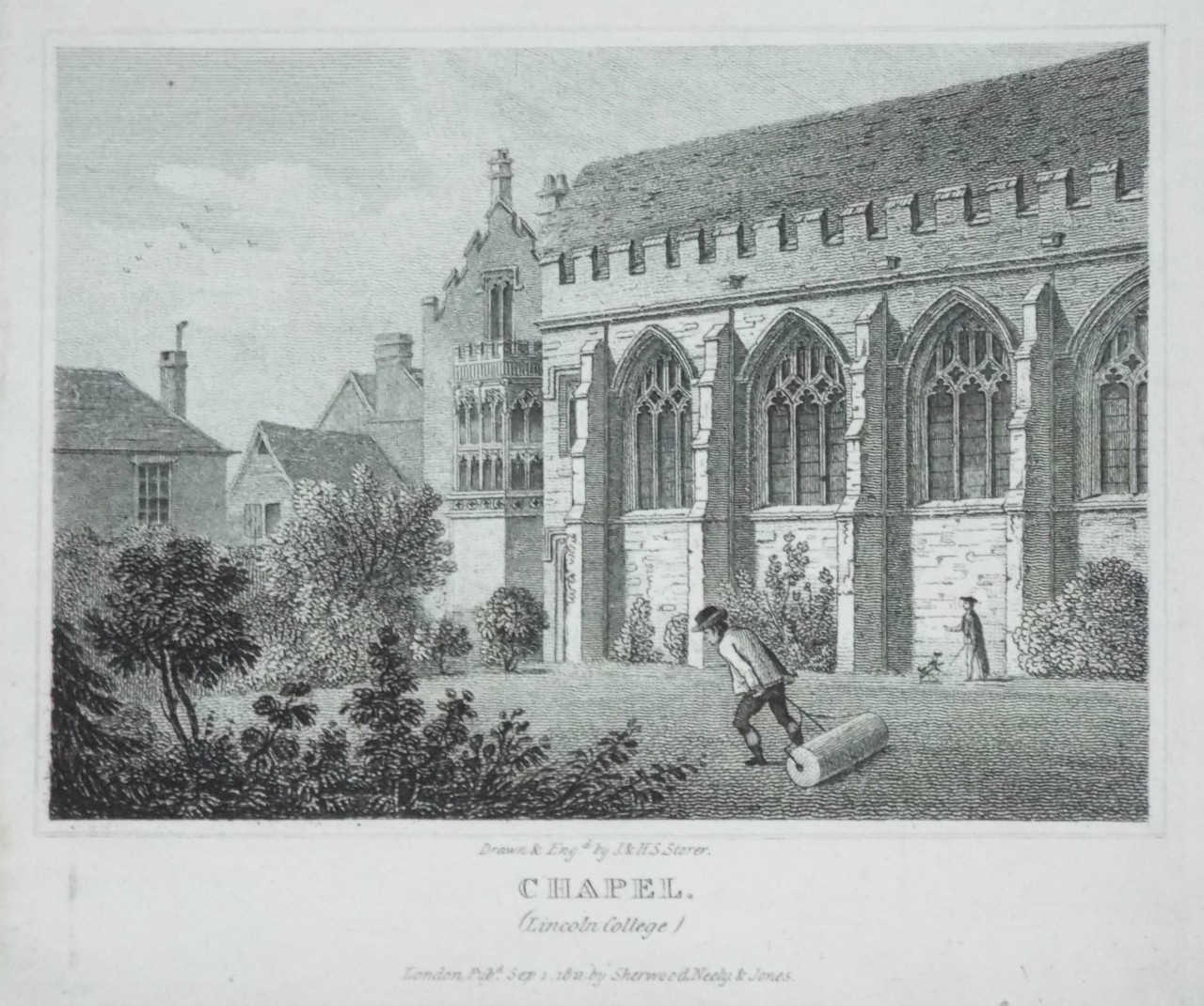Print - Chapel. (Lincoln College) - Storer