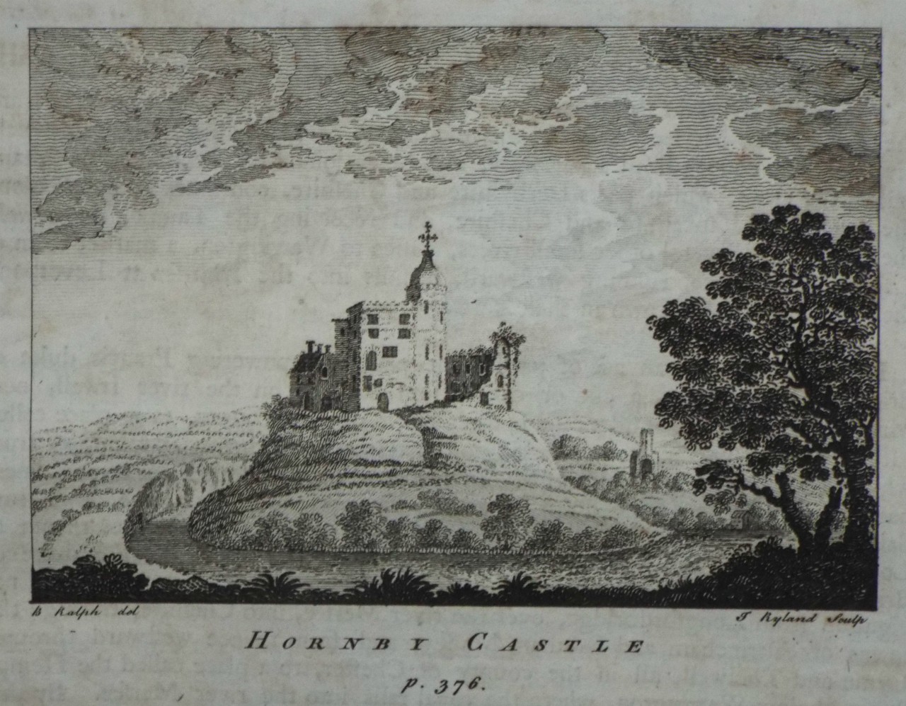 Print - Hornby Castle p.376. - Ryland