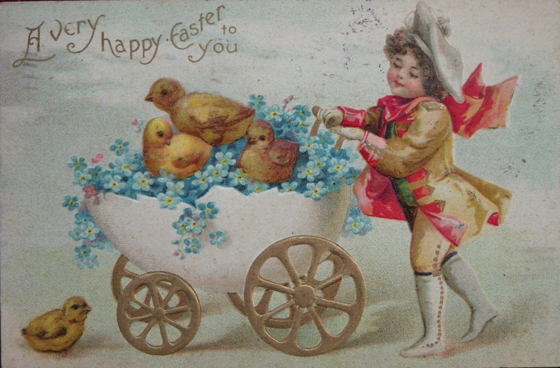 Chromolithograph - (Easter Card)