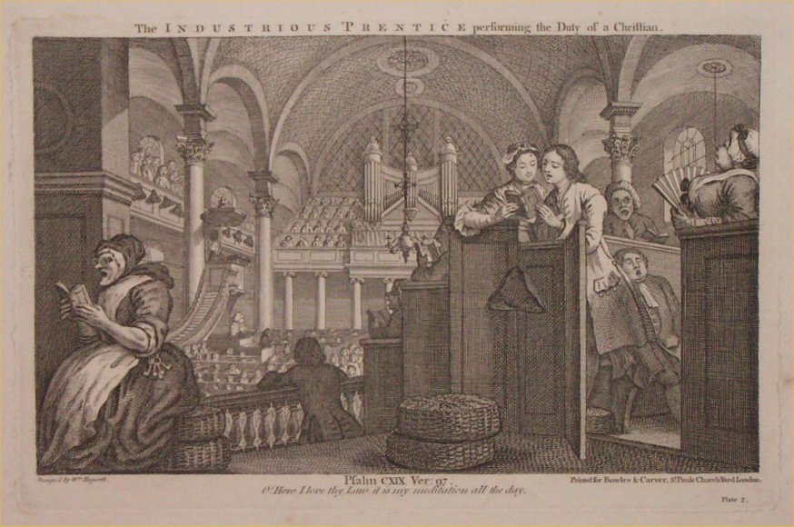 Print - 2. The Industrious Prentice Performing the Duty of a Christian