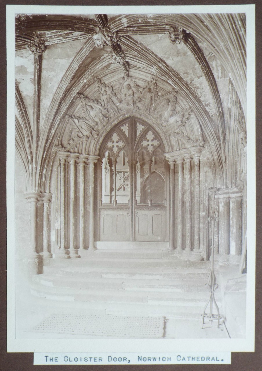 Photograph - The Cloister Door, Norwich Cathedral.