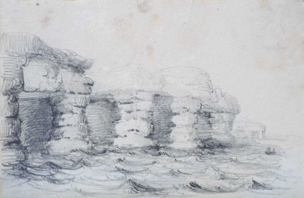 Pencil sketch - (Cliffs)