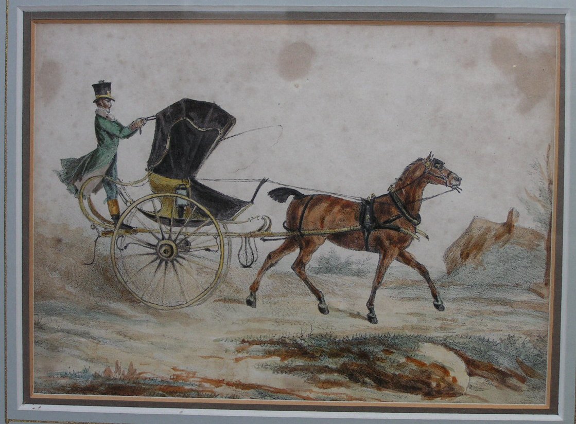 Lithograph - (Horse drawn carriage)