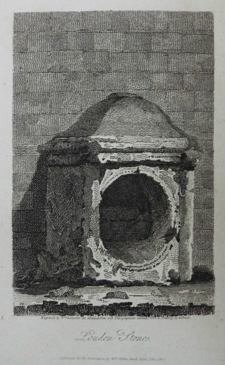 Print - London Stone. - Cooke