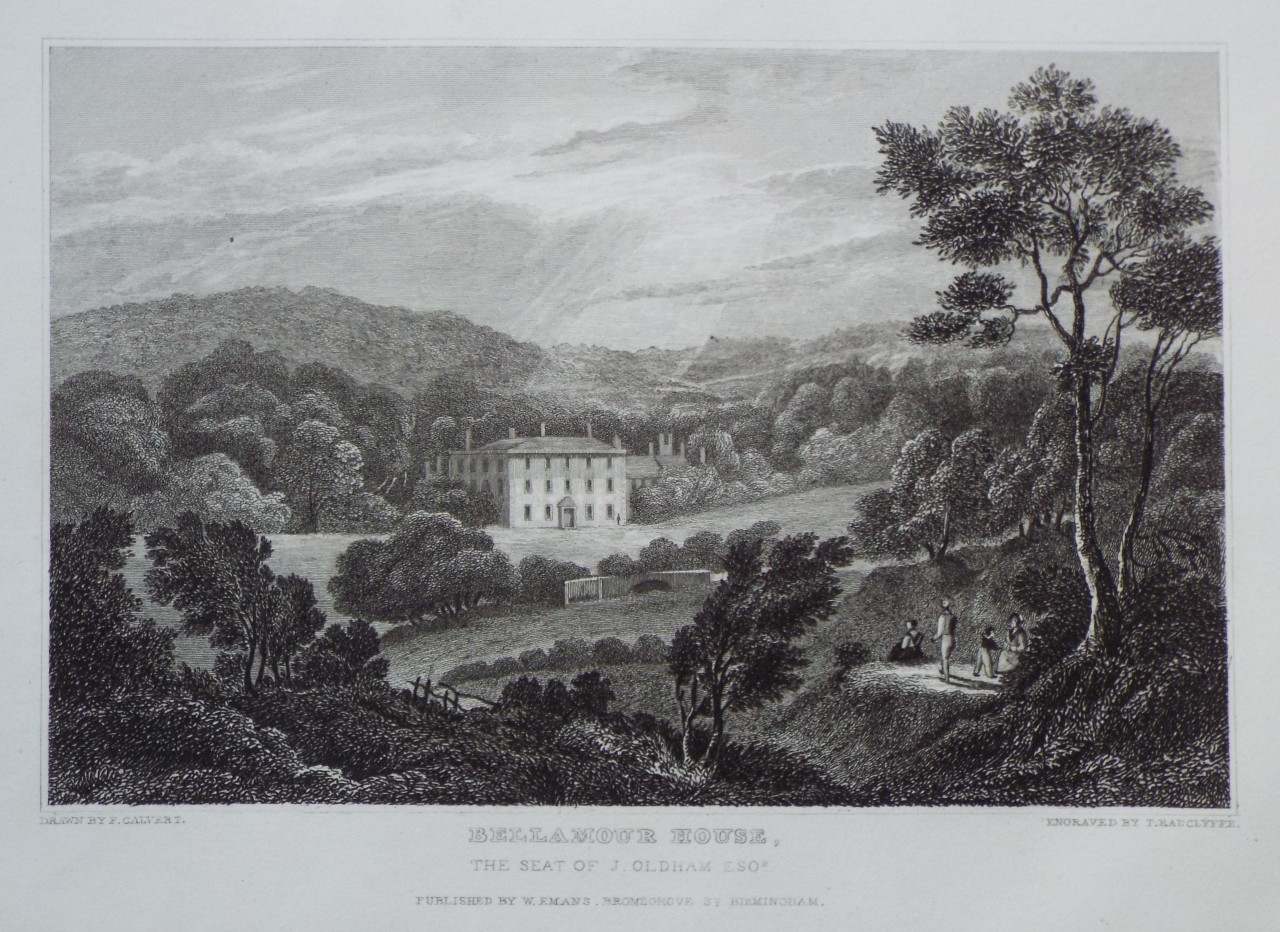 Print - Bellamour House, the Seat of J. Oldham Esqr. - Radclyffe