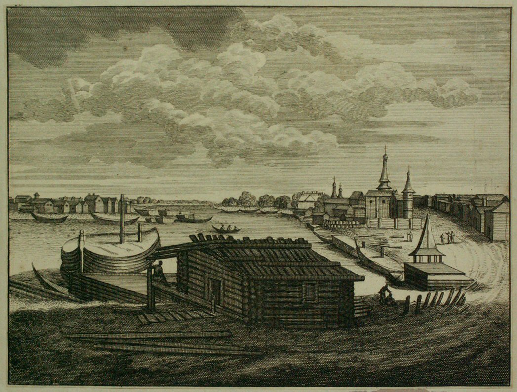 Etching - (Peter the Great's house)