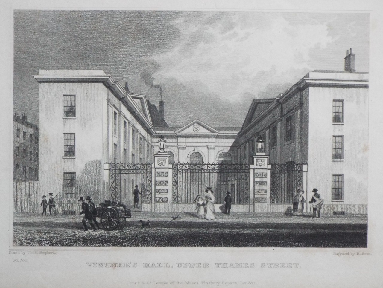 Print - Vintner's Hall, Upper Thames Street. - Acon