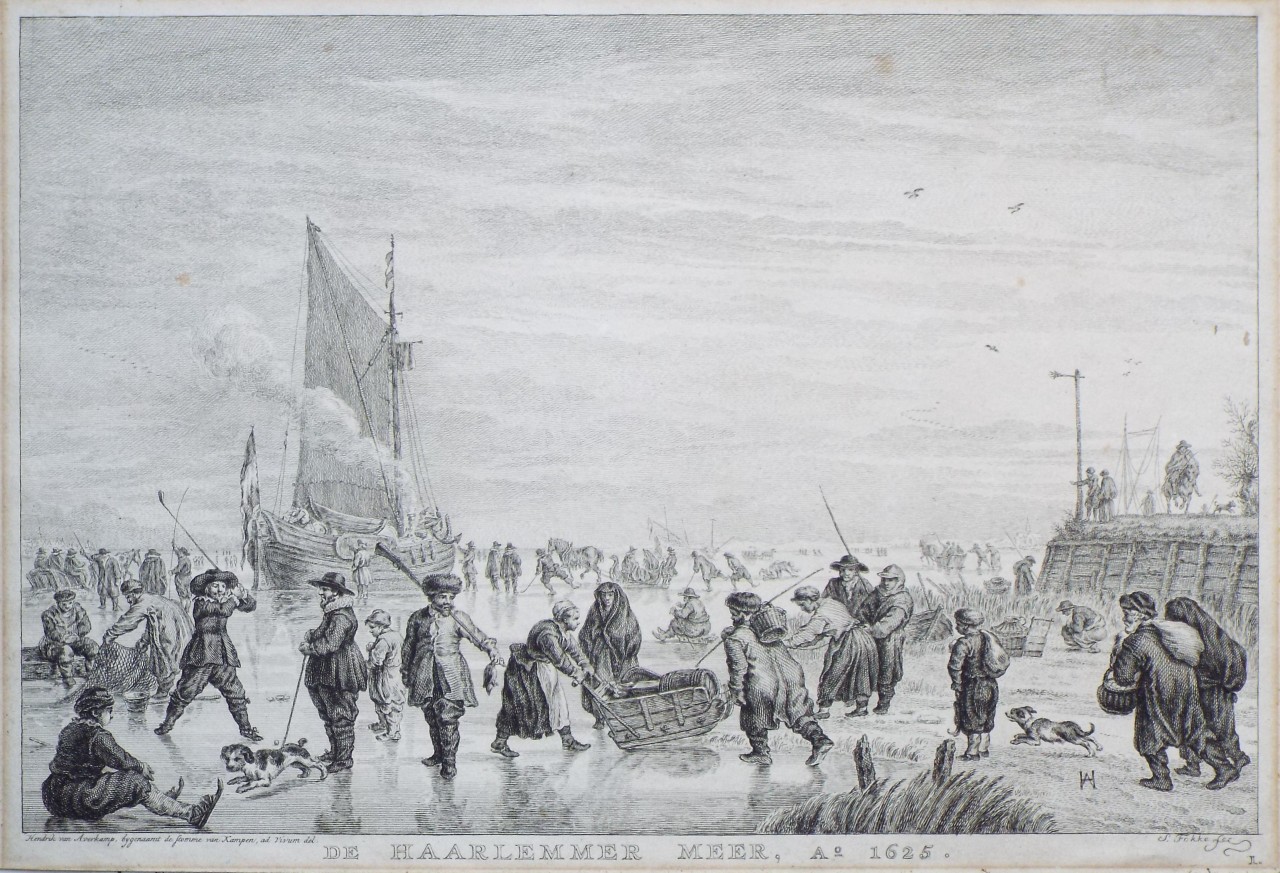 Etching - De Haarlemer Meer, A0. 1625. - Fokke