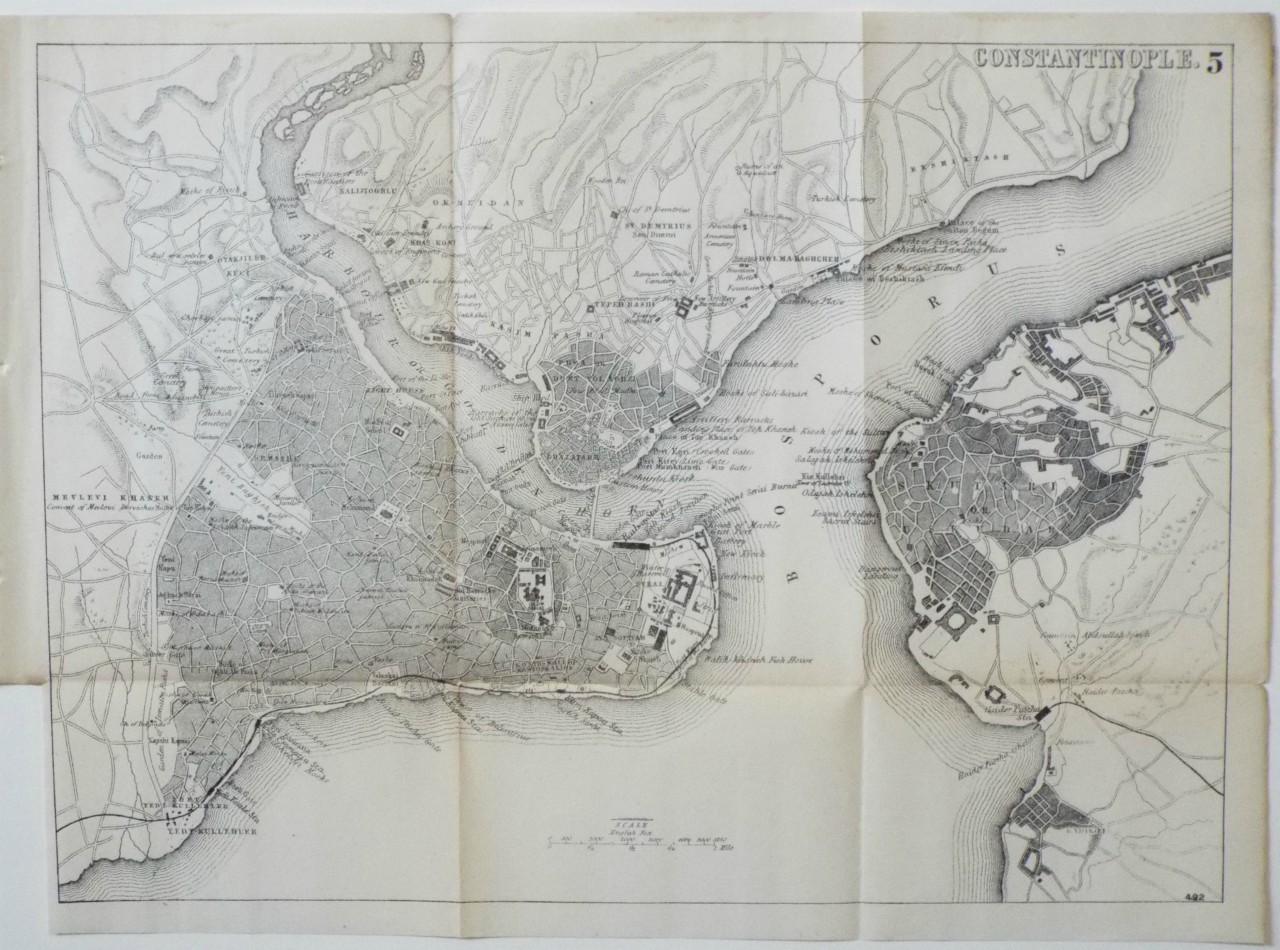 Map of Constantinople - Constantinople