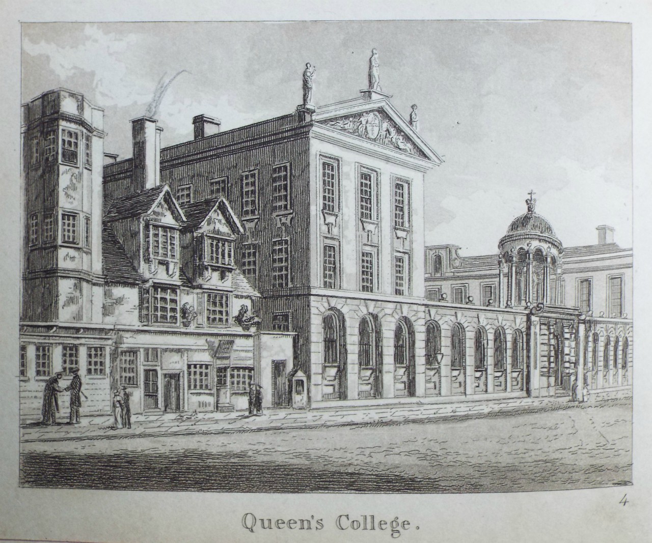 Aquatint - Queen's College.