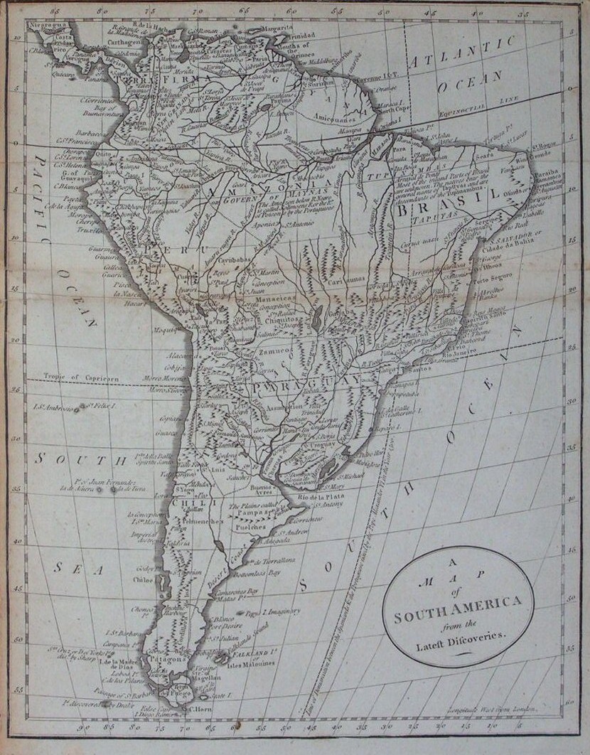 Map of South America