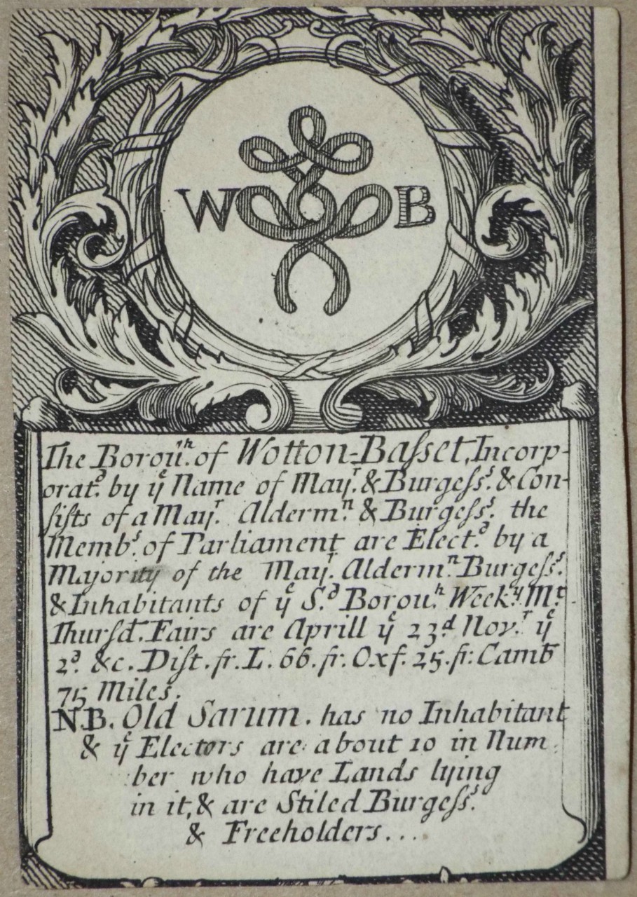 Print - The Borough of Wotton-Basset