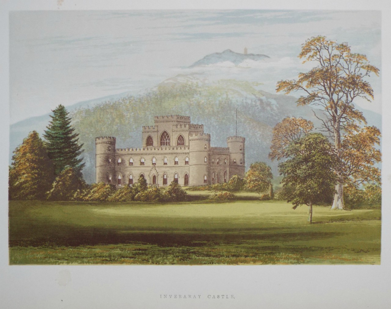 Chromo-lithograph - Inverary Castle.