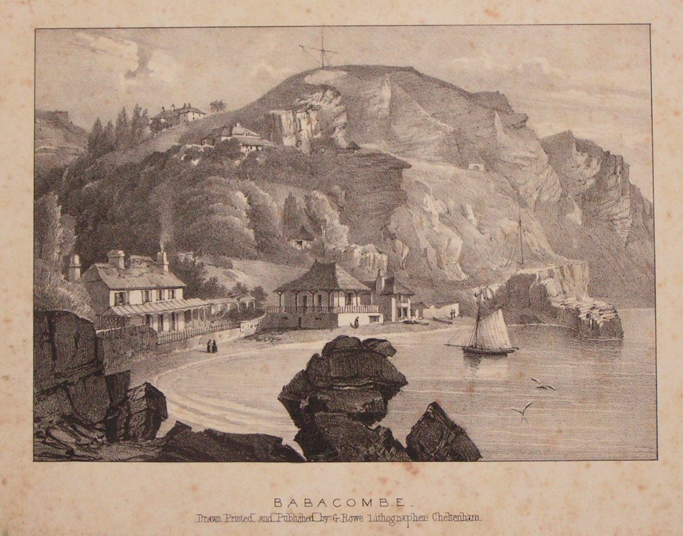 Lithograph - Babacombe - Rowe