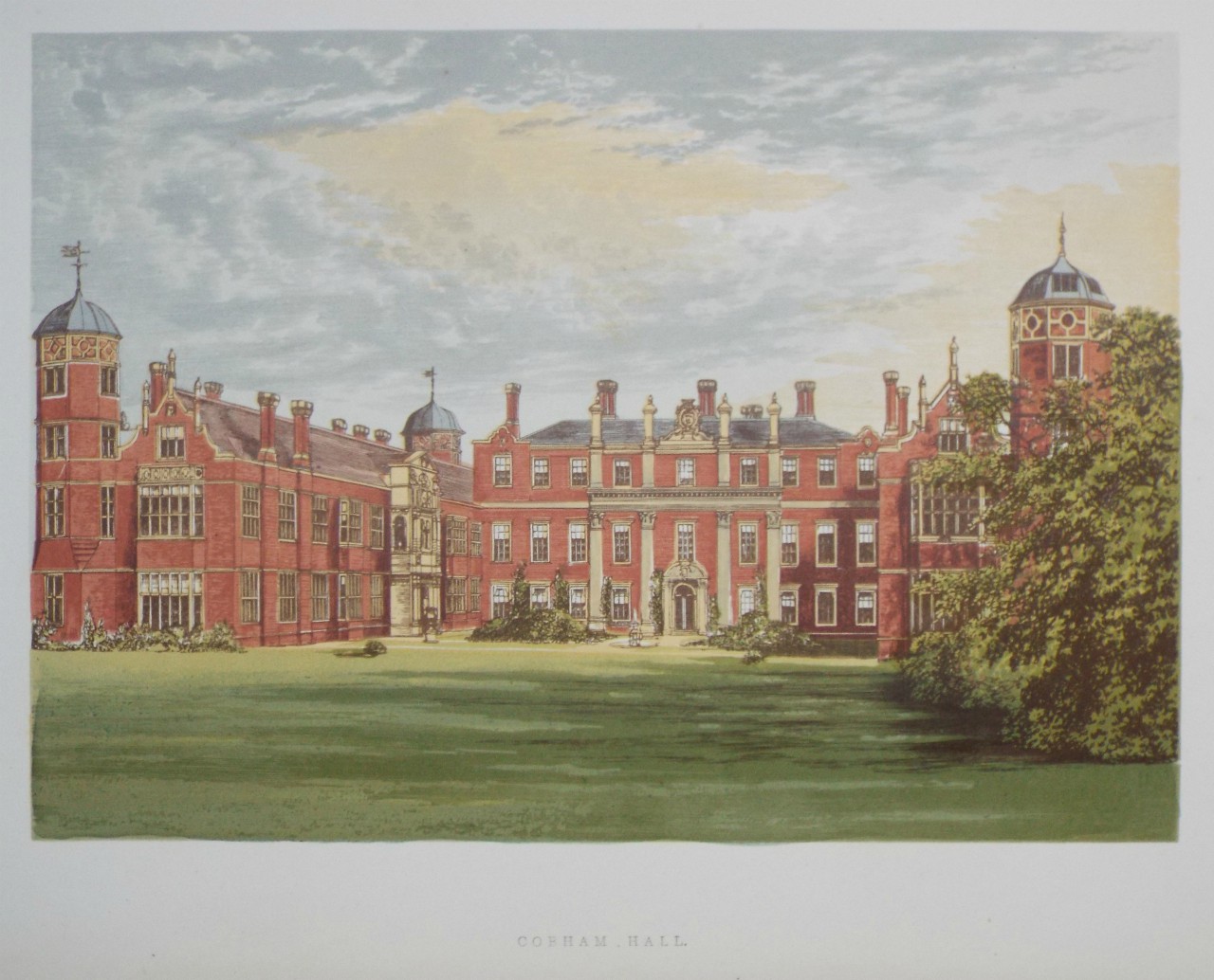 Chromo-lithograph - Cobham Hall.