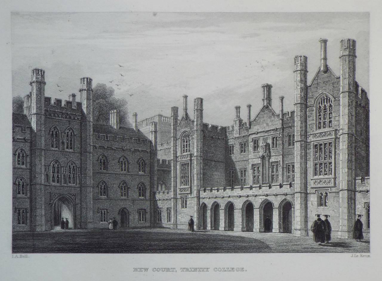 Print - New Court, Trinity College. - Le