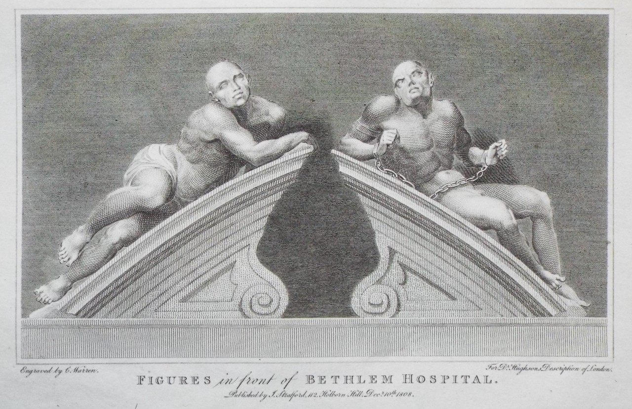 Print - Figures in Front of Bethlem. - Warren