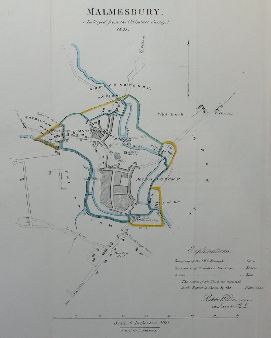 Map of Malmesbury - Malmesbury